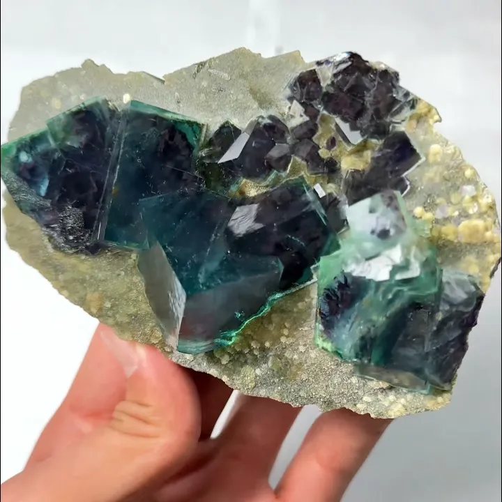 Natural Green Phantom Fluorite, Mineral Specimen: Inner Mongolia,China (120*80*45MM) - image 6