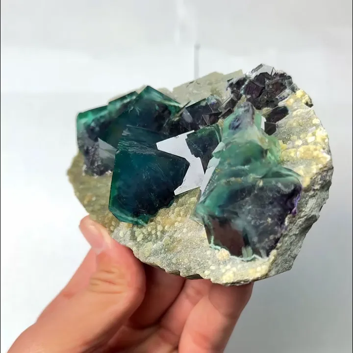 Natural Green Phantom Fluorite, Mineral Specimen: Inner Mongolia,China (120*80*45MM) - image 5