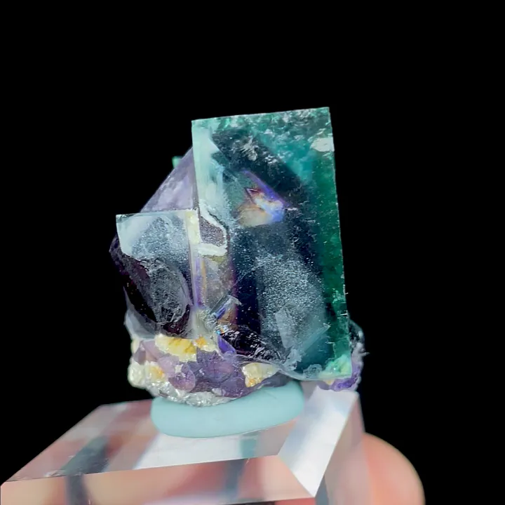 Natural Green Phantom Fluorite, Mineral Specimen: Inner Mongolia,China (20*25*20MM) - image 3
