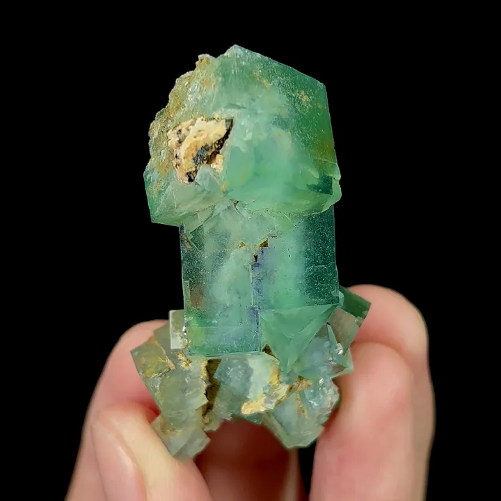 Natural Green Phantom Fluorite, Mineral Specimen: Inner Mongolia,China (30*20*50MM) - image 3