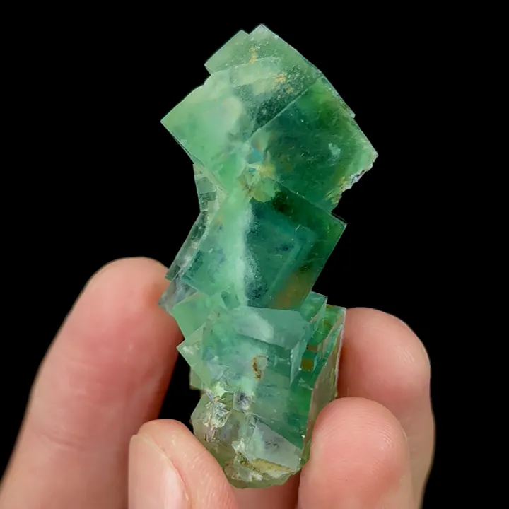 Natural Green Phantom Fluorite, Mineral Specimen: Inner Mongolia,China (30*20*50MM) image