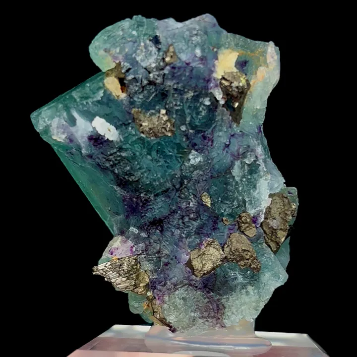 Natural Green Phantom Fluorite, Mineral Specimen: Inner Mongolia,China (40*40*30MM) image