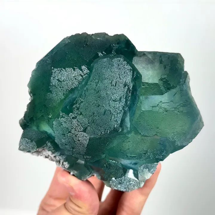 Natural Green Phantom Fluorite, Mineral Specimen:Fujian,China (115*100*60MM) image