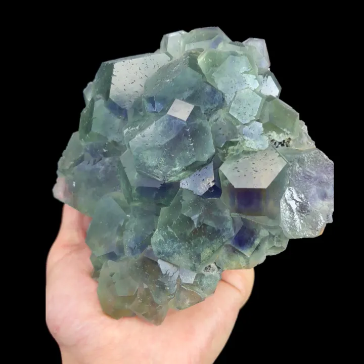 Natural Green Phantom Fluorite, Mineral Specimen:Fujian,China (130*125*45MM) image
