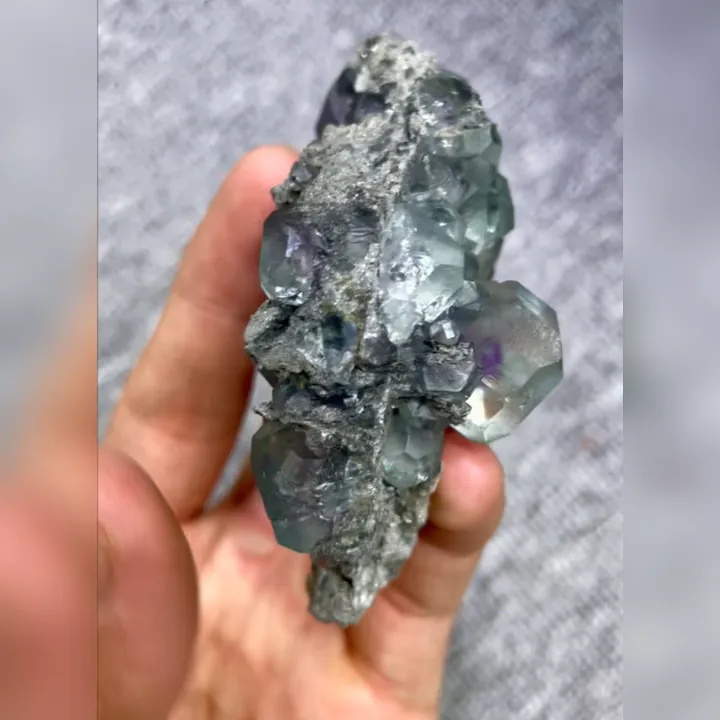 Natural Green Phantom Fluorite, Mineral Specimen:Fujian,China (85*55*30MM) - image 4