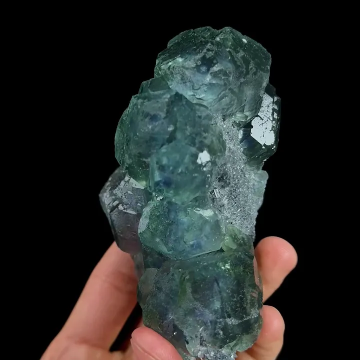 Natural Green Phantom Fluorite, Mineral Specimen:Fujian,China (85*95*70MM) image