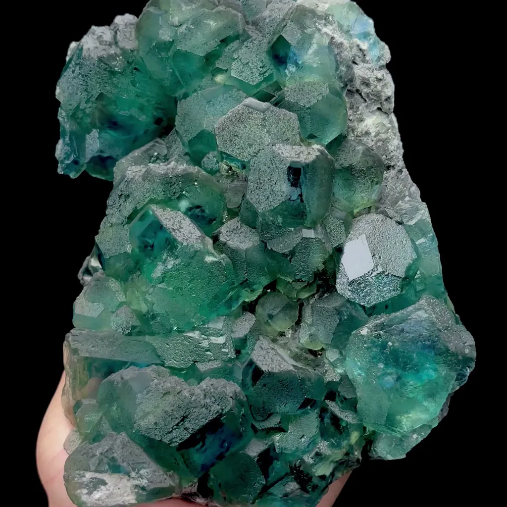 Natural Green Phantom Fluorite Mineral Specimen,High Quality Specimen,FUJIAN,CHINA(160*130*90mm) image