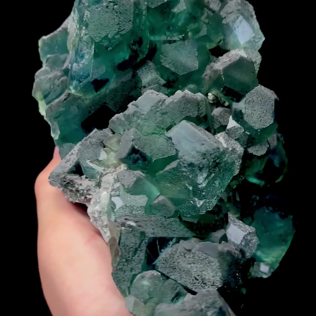 Natural Green Phantom Fluorite Mineral Specimen,High Quality Specimen,FUJIAN,CHINA(160*130*90mm) - image 3