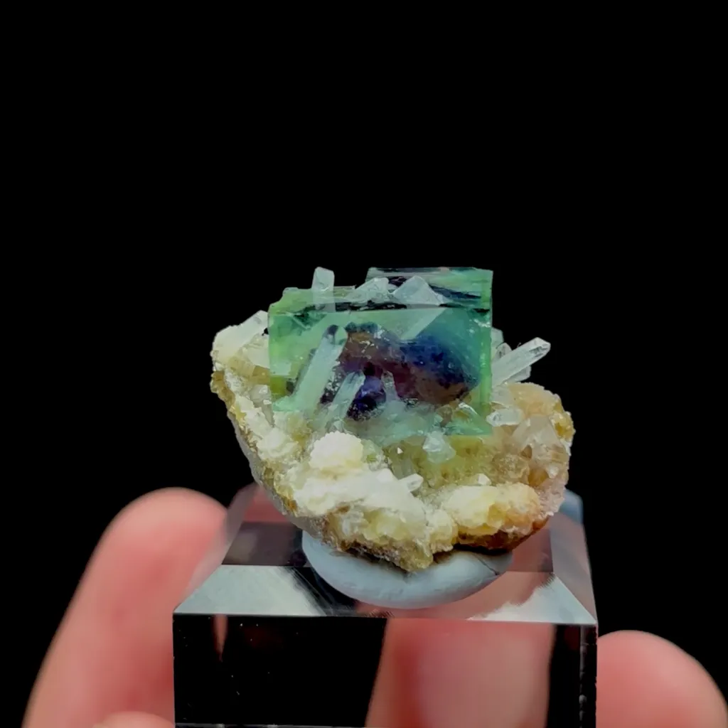Natural Green Phantom Fluorite Mineral Specimen,High Quality Specimen,YINDU,INNER MONGOLIA,CHINA(27*24*17mm) - image 3