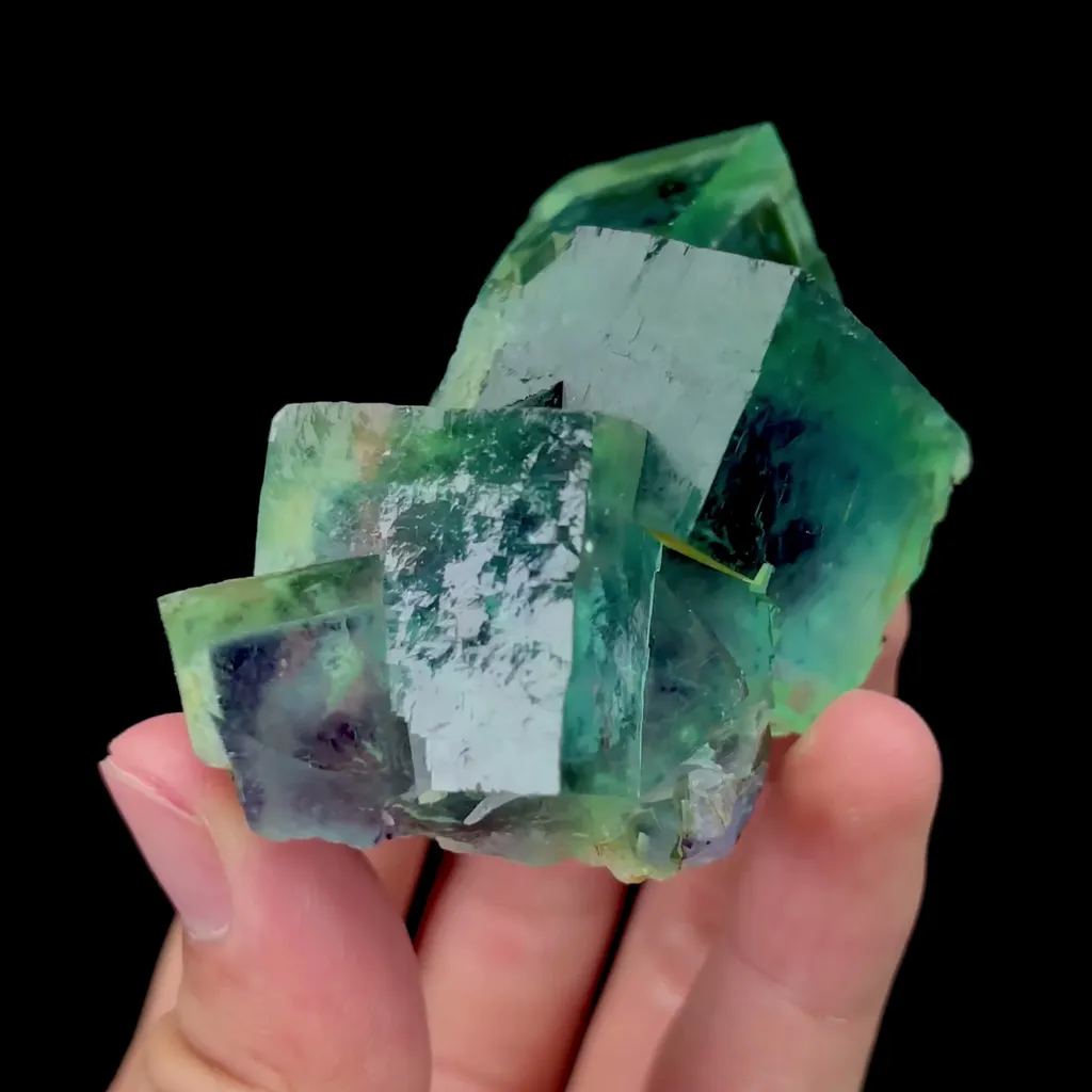 Natural Green Phantom Fluorite Mineral Specimen,High Quality Specimen,YINDU,INNER MONGOLIA,CHINA(70*42*34mm) - image 2