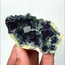 Natural Green Phantom Fluorite, Mineral Specimen:Yindu,Inner Mongolia (70*45*25MM) - image 1