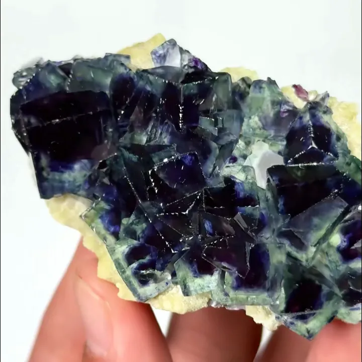 Natural Green Phantom Fluorite, Mineral Specimen:Yindu,Inner Mongolia (70*45*25MM) - image 4