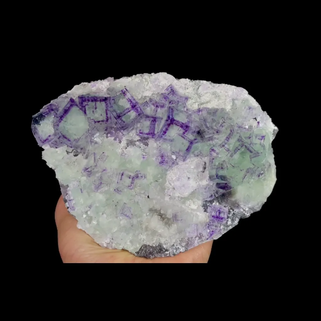 Natural Green Phantom Fluorite, Mineral Specimen:Zhejiang,China (115*110*40MM) image