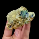 Natural Green Phantom Fluorite, Pyrite and Siderite,Mineral Specimen: Inner Mongolia,China (70*40*30MM) - image 3