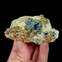 Natural Green Phantom Fluorite, Pyrite and Siderite,Mineral Specimen: Inner Mongolia,China (70*40*30MM) - image 1