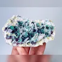 Natural Green Phantom Fluorite & Quartz and Mica,Mineral Specimen:Inner Mongolia,China (105*70*20MM) - image 1