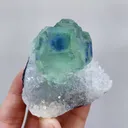 Natural Green Phantom Fluorite & Quartz, Mineral Specimen: Fujian, China (70*60*40mm) - image 3