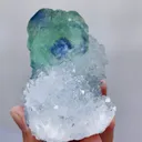 Natural Green Phantom Fluorite & Quartz, Mineral Specimen: Fujian, China (70*60*40mm) - image 4