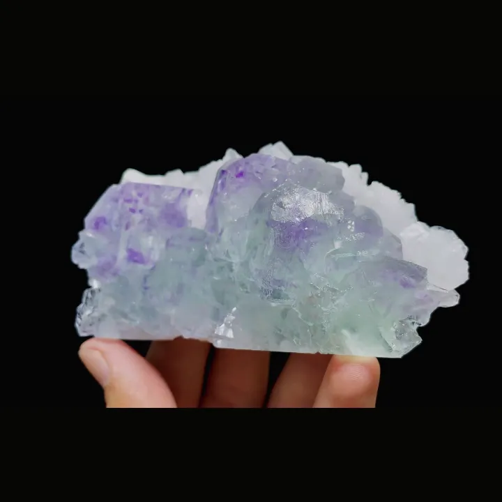 Natural Green Phantom Fluorite & Quartz, Mineral Specimen: Zhejiang,China (110*55*30mm) - image 3