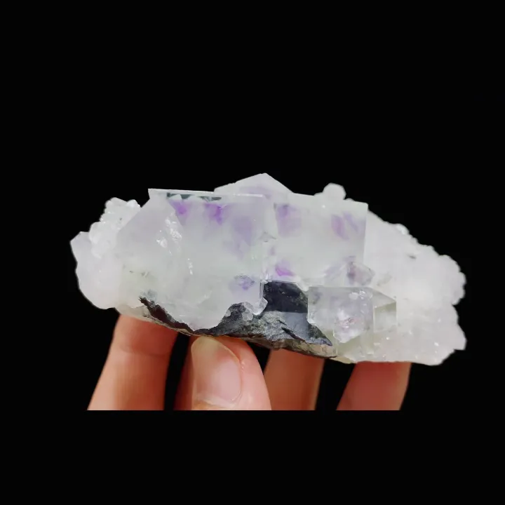 Natural Green Phantom Fluorite & Quartz, Mineral Specimen:Zhejiang,China (95*45*45MM) - image 4