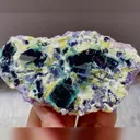 Natural Green Phantom Fluorite with Mica and Purple Fluorite Symbiosis from Inner Mongolia 100*55*25MM - image 3