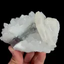 Natural Green Phantom Fluorite with Quartz and Calcite Mineral Specimen:Zhejiang,China (95*75*55MM) - image 2