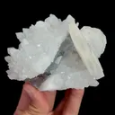Natural Green Phantom Fluorite with Quartz and Calcite Mineral Specimen:Zhejiang,China (95*75*55MM) - image 5