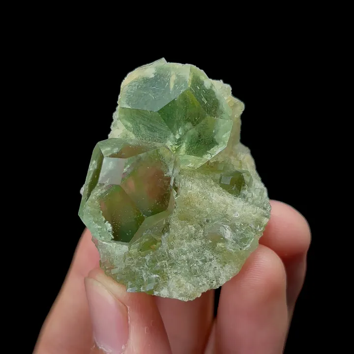 Natural Green Phantom Fluorite,Pyramid Mineral Specimen:FUJIAN (40*35*20mm) - image 3