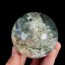 Natural Green Phantom Quartz Ball, Mineral Specimen:India (60mm diameter) - image 2