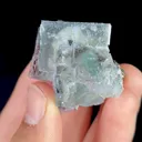 Natural Green Purple Cubic Fluorite, Mineral Specimen:Xianghualing,Hunan (35*30*30MM) - image 3