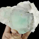 Natural Green Purple Edge Fluorite and Calcite Mineral Specimen,High Quality Specimen,YAO GANG XIAN,HUNAN,CHINA(125*73*77mm) - image 2