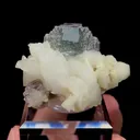 Natural Green Purple Fluorite and Calcite Mineral Specimen,High Quality Specimen,SHANGBAO,HUNAN,CHINA(50*47*31mm) - image 3
