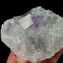 Natural Green Purple Fluorite and Crystal Mineral Specimen,High Quality Specimen,ZHEJIANG,CHINA(87*66*34mm) - image 2