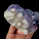 Natural Green Purple Fluorite and Crystal,Candle Crystal Mineral Specimen:NEIMENGGU (120*70*50mm) - image 2