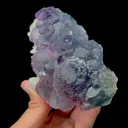 Natural Green Purple Fluorite and Crystal,Candle Crystal Mineral Specimen:NEIMENGGU (120*70*50mm) - image 3