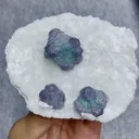 Natural Green Purple Fluorite and Quartz Symbiosis comes from Zhejiang,China 100*80*30MM - image 1