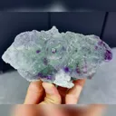 Natural Green Purple Fluorite comes from Shizhuyuan,Chenzhou,Hunan 130*70*60MM - image 1