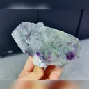 Natural Green Purple Fluorite comes from Shizhuyuan,Chenzhou,Hunan 130*70*60MM - image 2