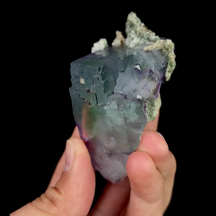 Natural Green Purple Fluorite, Mineral Specimen: Yaogangxian,Hunan (35*65*35MM) - image 3