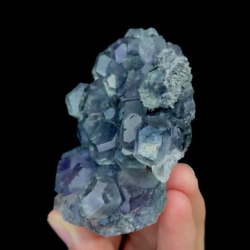 Natural Green Purple Fluorite Mineral Specimen,High Quality Specimen,FUJIAN,CHINA(82*64*30mm) - image 3