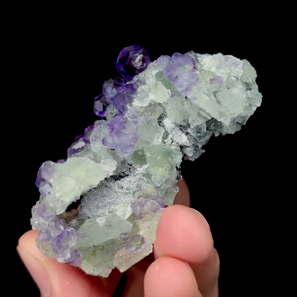 Natural Green Purple Fluorite Mineral Specimen,High Quality Specimen,QUANZHOU,FUJIAN,CHINA(64*31*26mm) - image 2