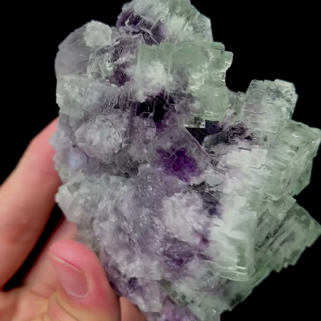 Natural Green Purple Fluorite Mineral Specimen,High Quality Specimen,XIANGHUALING,HUNAN,CHINA(108*76*52mm) - image 3