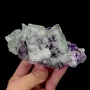 Natural Green Purple Fluorite Mineral Specimen,High Quality Specimen,XIANGHUALING,HUNAN,CHINA(108*76*52mm) - image 1