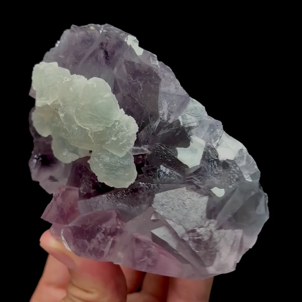 Natural Green Purple Fluorite Mineral Specimen,High Quality Specimen,ZHEJIANG,CHINA(101*73*42mm) - image 5