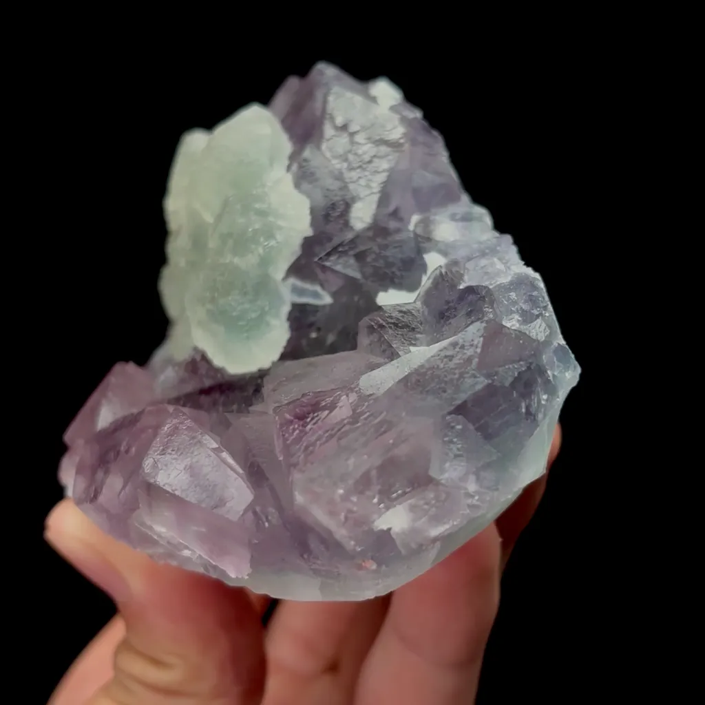 Natural Green Purple Fluorite Mineral Specimen,High Quality Specimen,ZHEJIANG,CHINA(101*73*42mm) - image 3