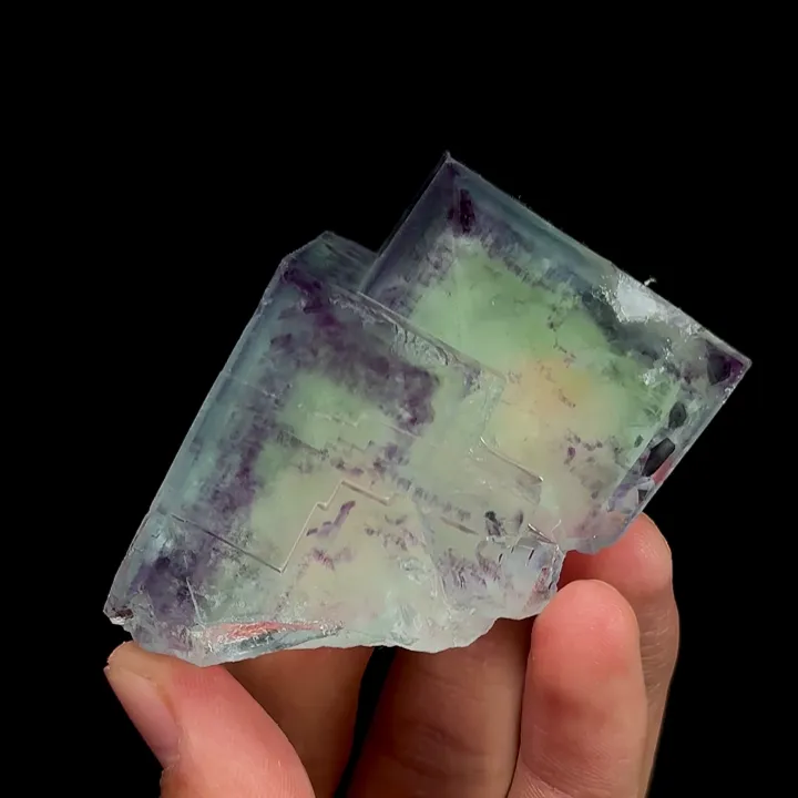 Natural Green Purple Fluorite, Mineral Specimen:Zhejiang,China (75*60*40MM) - image 2
