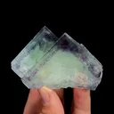 Natural Green Purple Fluorite, Mineral Specimen:Zhejiang,China (75*60*40MM) - image 1
