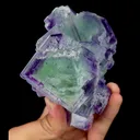 Natural Green Purple Fluorite,Window Fluorite,Cube Mineral Specimen: ZHEJIANG (100*50*90mm) - image 7