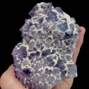Natural Green Purple Octahedral Fluorite Mineral Specimen,High Quality Specimen,ZHEJIANG,CHINA(104*108*55mm) - image 3