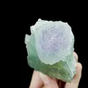 Natural Green Purple Octahedral Fluorite Mineral Specimen,High Quality Specimen,ZHEJIANG,CHINA(110*79*50mm) - image 2